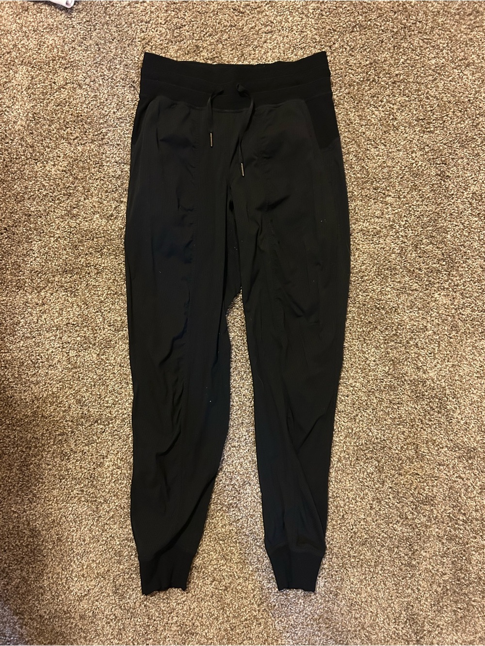 Women’s Black Jogger Pants with Drawstring Waist